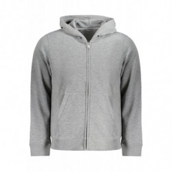 SUDADERA CALVIN KLEIN HOMBRE GRIS CREMALLERA
