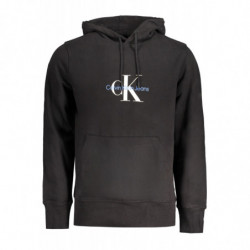 SUDADERA SIN CREMALLERA NEGRA DE HOMBRE CALVIN KLEIN