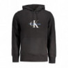 SUDADERA SIN CREMALLERA NEGRA DE HOMBRE CALVIN KLEIN