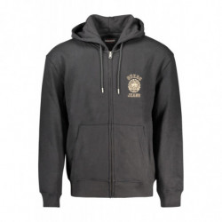 SUDADERA CON CREMALLERA PARA HOMBRE GUESS JEANS NEGRA