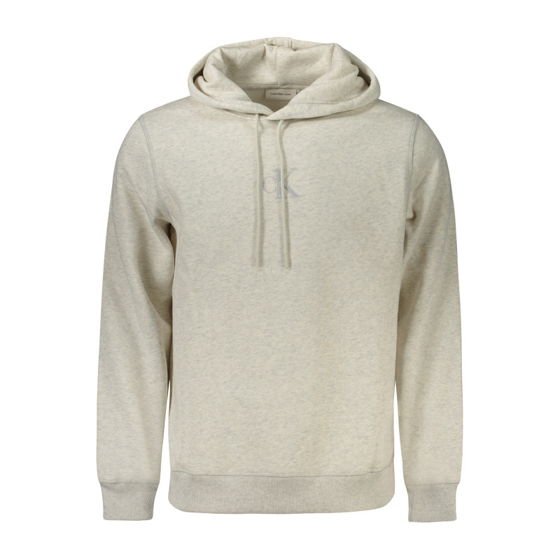 CALVIN KLEIN MEN'S ZIP-UP SWEATSHIRT GREY