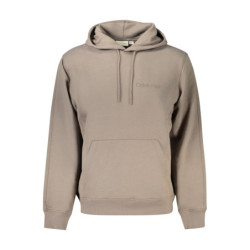 CALVIN KLEIN HERREN SWEATSHIRT MIT REISSVERSCHLUSS BRAUN