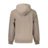 CALVIN KLEIN HERREN SWEATSHIRT MIT REISSVERSCHLUSS BRAUN