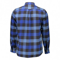 CAMISA AZUL DE MANGA LARGA DE HOMBRE GANT