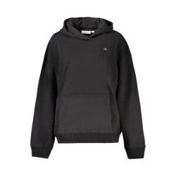 SUDADERA CALVIN KLEIN SIN CREMALLERA MUJER NEGRA