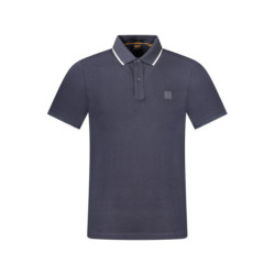 HUGO BOSS POLO MANICHE CORTE UOMO BLU