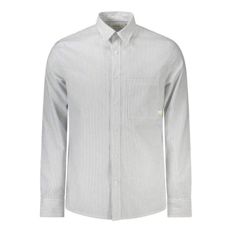 CALVIN KLEIN LANGARMSHIRT HERREN WEISS