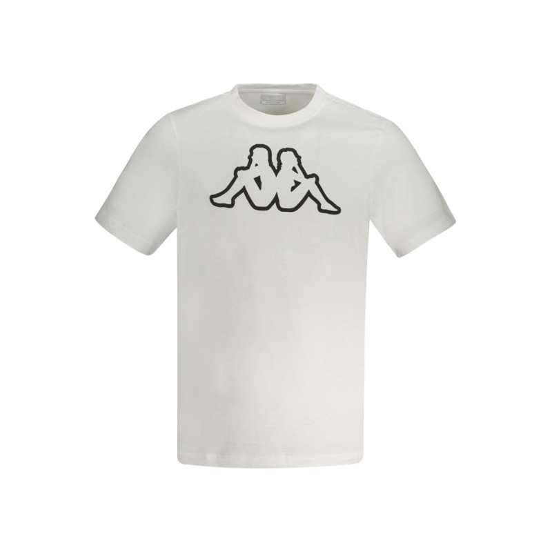 CAMISETA MANGA CORTA KAPPA HOMBRE BLANCA