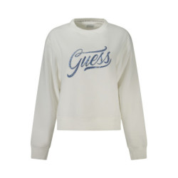SUDADERA GUESS JEANS SIN CREMALLERA MUJER BLANCA