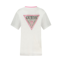 T-SHIRT À MANCHES COURTES GUESS JEANS FEMME BLANC