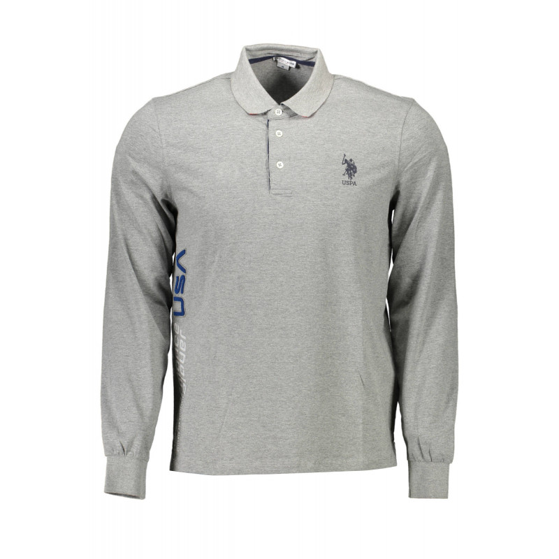 POLO US MANCHES LONGUES HOMME GRIS