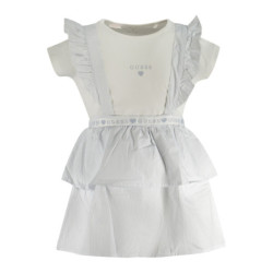 CAMISETA GUESS JEANS MANGA CORTA NIÑA BLANCA