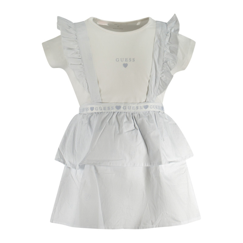 CAMISETA GUESS JEANS MANGA CORTA NIÑA BLANCA