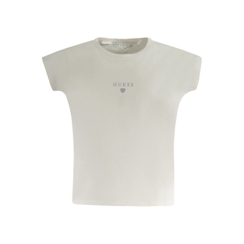 GUESS JEANS SHORT SLEEVE T-SHIRT GIRL WHITE