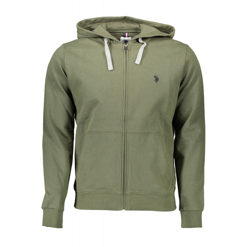 US POLO GREEN MAN SWEATSHIRT MIT REISSVERSCHLUSS
