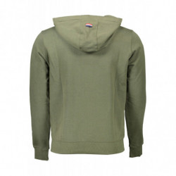 US POLO GREEN MEN'S SWEATSHIRT WITH ZIP