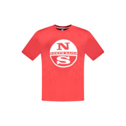 T-SHIRT À MANCHES COURTES POUR HOMMES NORTH SAILS ROUGE