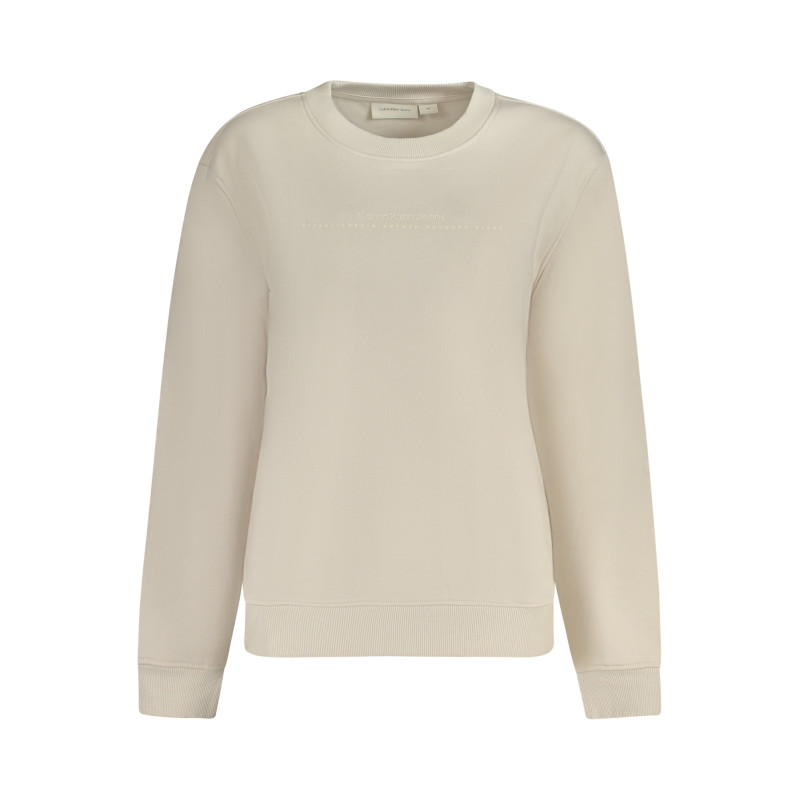 CALVIN KLEIN SWEATSHIRT OHNE REISSVERSCHLUSS DAMEN BEIGE