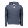 US POLO HERREN SWEATSHIRT BLAU MIT REISSVERSCHLUSS