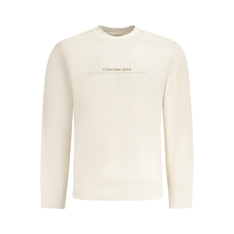 CALVIN KLEIN SWEATSHIRT OHNE REISSVERSCHLUSS HERREN BEIGE