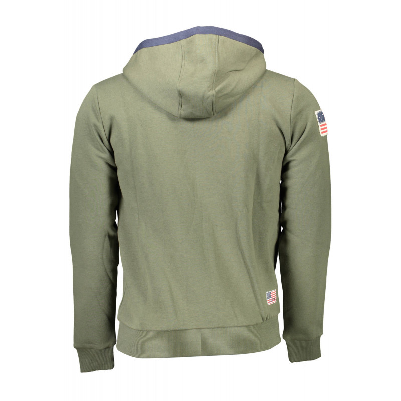 SWEAT-SHIRT ZIP HOMME US POLO VERT
