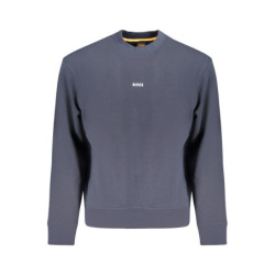 SUDADERA AZUL CON CREMALLERA HUGO BOSS PARA HOMBRE