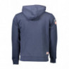 SUDADERA DE HOMBRE AZUL CON CREMALLERA US POLO