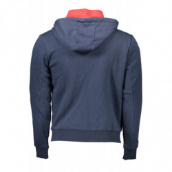 SUDADERA DE HOMBRE AZUL CON CREMALLERA US POLO