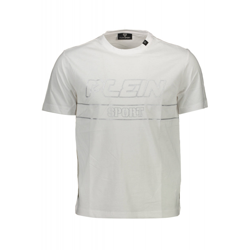 T-SHIRT MANCHES COURTES HOMME PLEIN SPORT BLANC