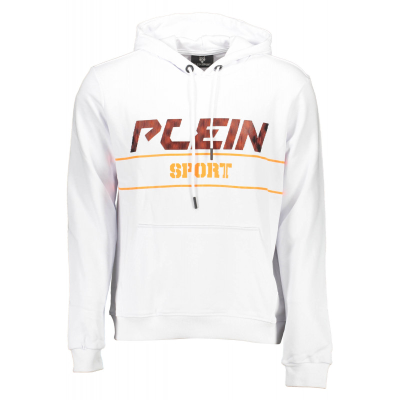 SUDADERA PLEIN SPORT SIN CREMALLERA HOMBRE BLANCO