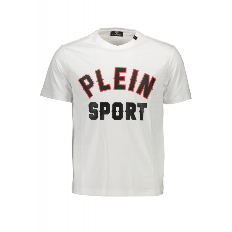 PLEIN SPORT WEISSES KURZARM-T-SHIRT FÜR HERREN