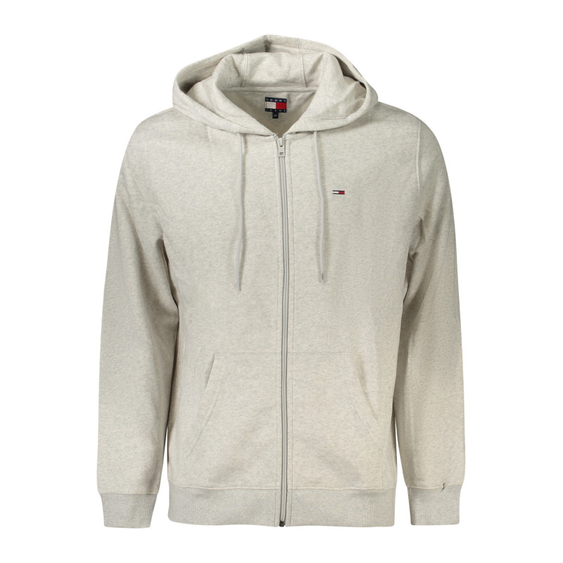 TOMMY HILFIGER FELPA CON ZIP UOMO GRIGIO