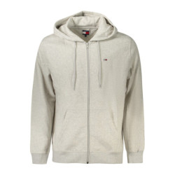TOMMY HILFIGER FELPA CON ZIP UOMO GRIGIO