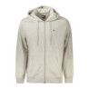 SWEAT-SHIRT ZIPPÉ POUR HOMMES TOMMY HILFIGER GRIS