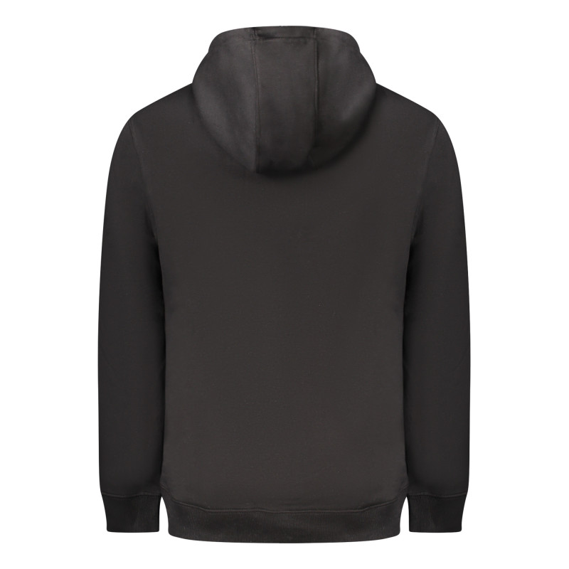 TOMMY HILFIGER MEN'S BLACK ZIP-UP SWEATSHIRT