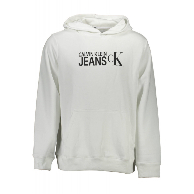 SUDADERA CALVIN KLEIN SIN CREMALLERA HOMBRE BLANCO
