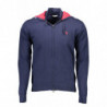 US POLO CARDIGAN MAN BLUE