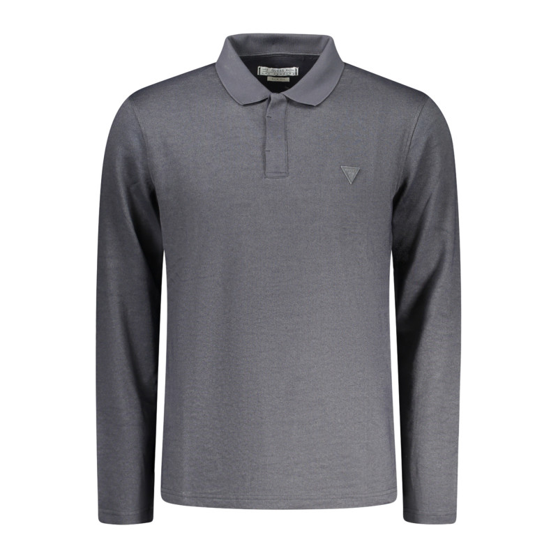 POLO MANGA LARGA GUESS JEANS HOMBRE NEGRO