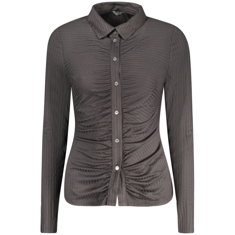 GUESS JEANS LONG SLEEVE SHIRT WOMEN BLACK