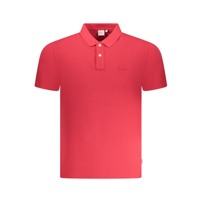 PEPE JEANS POLO MANICHE CORTE UOMO ROSSO
