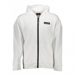 SUDADERA PLEIN SPORT CREMALLERA HOMBRE BLANCO