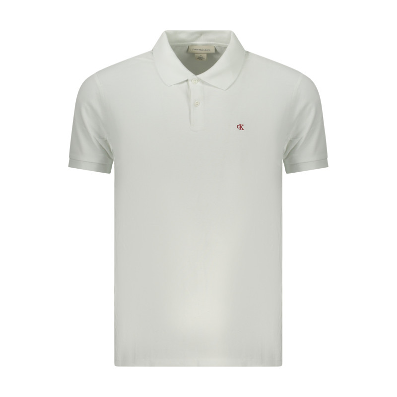 CALVIN KLEIN POLO MANICHE CORTE UOMO BIANCO
