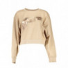 SUDADERA GUESS JEANS SIN CREMALLERA MUJER BEIGE