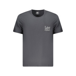 T-SHIRT À MANCHES COURTES POUR HOMMES LEE NOIR