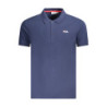 POLO FILA MANGA CORTA HOMBRE AZUL