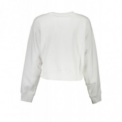 GUESS JEANS SWEAT-SHIRT SANS ZIP FEMME BLANC