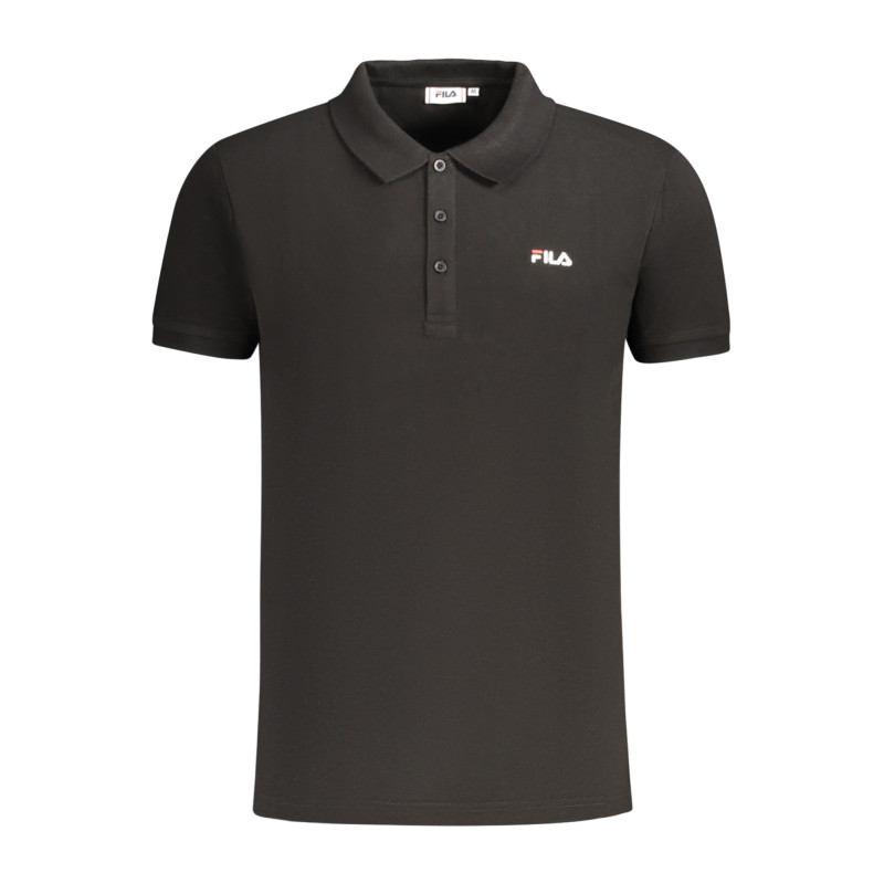 POLO FILA MANGA CORTA HOMBRE NEGRO