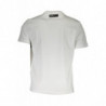 PLEIN SPORT WHITE MEN'S SHORT SLEEVE T-SHIRT