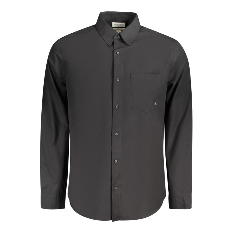 CALVIN KLEIN CAMICIA MANICHE LUNGHE UOMO NERO