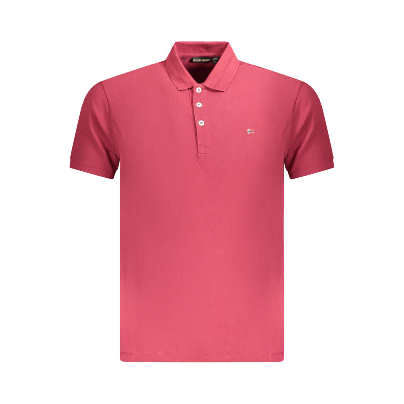 NAPAPIJRI MEN'S SHORT SLEEVE POLO SHIRT RED